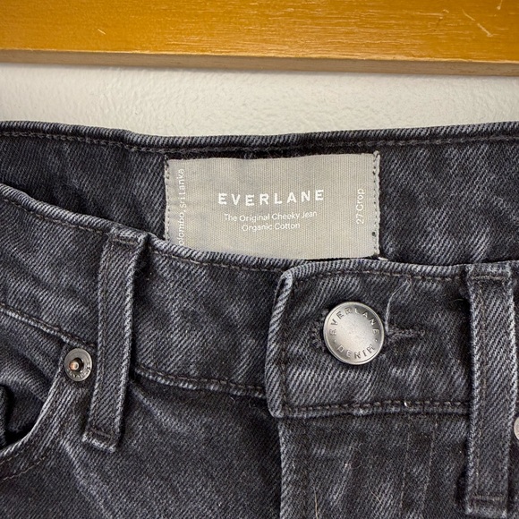 Everlane Charcoal Organic Cotton Jeans Original Cheeky - Picture 3 of 4